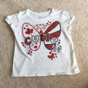 ⚡️$4 FLASH SALE⚡️ Canada White Tee 18-24